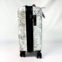 HEYS Journey 3G, Trolley, 21 Zoll, 55 cm, Black-White Map, Weiß