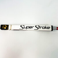 TaylorMade Spider X Slant Neck Golf-Putter 36 Zoll Rechtshänder SuperStroke Pistol GTR 1.0 Kreideweiß