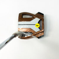 TaylorMade Spider X Slant Neck Golf-Putter 36 Zoll Rechtshänder SuperStroke Pistol GTR 1.0 Kreideweiß