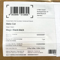 CYBEX Gold Melio Tragewanne, Magic Black, bis 9 kg, 84,5 × 33 × 20 cm, 4,3 kg, bis 6 monate, 525000067