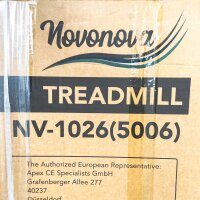 Novonova NV-1026, klappbares elektrisches Laufband, 550 W, 2,0 HP, LED, 12 Programme, Schwarz
