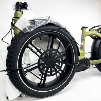 ECORUSH ECO R6 E-Bike, 250 W, 15,6 Ah, 25 km/h, 120 km Reichweite, ab 16 jahre, Olivgrün