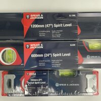 Spear & Jackson SL3PS, spirit level set, 3-piece, with matching shoulder bag