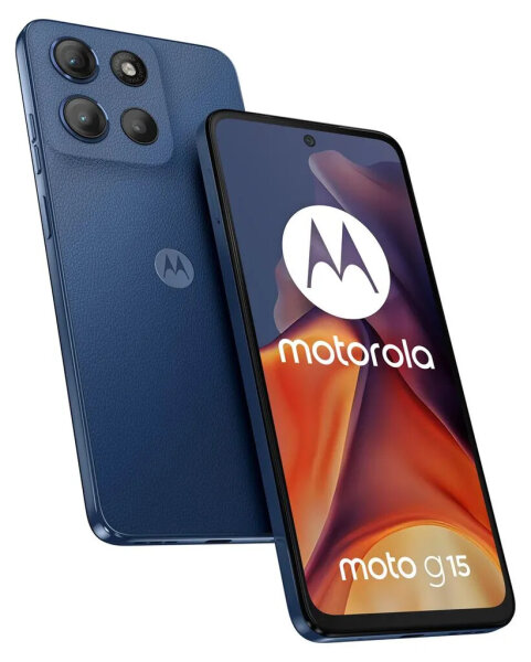Motorola, Moto G15, Smartphone, 6,72 Zoll, 8 GB/128 GB, 50 MP, Android 15, Sea Blue, XT2521-4