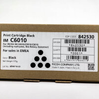 Ricoh IM C6010 Black Toner Cartridge 575g compatible with IM C4510/C5510/C6010 842530