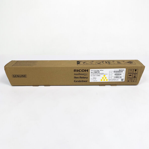 Ricoh IM C6010, toner cartridge, yellow, 439 g, compatible with IM C4510/C5510/C6010, 842531