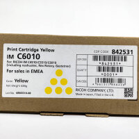Ricoh IM C6010, toner cartridge, yellow, 439 g, compatible with IM C4510/C5510/C6010, 842531
