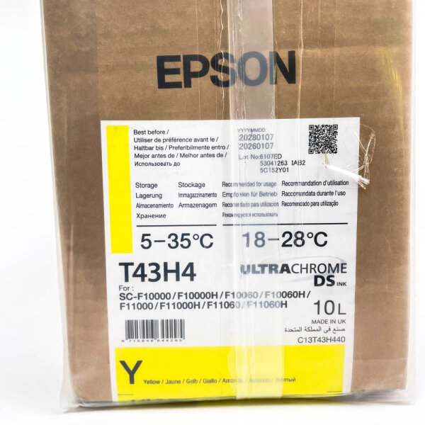 Epson DS T43H440 Tintenpatrone Gelb 10 l kompatibel SC-F10000/F11000 Serie C13T43H440