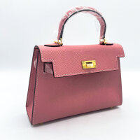 Totes Luxe Clutch Damen, Rosa, Vollnarbenleder,...