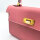 Totes Luxe Clutch Damen, Rosa, Vollnarbenleder, Abendtasche, 22 x 15.5 x 7.5 cm