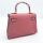 Totes Luxe Clutch Damen, Rosa, Vollnarbenleder, Abendtasche, 22 x 15.5 x 7.5 cm