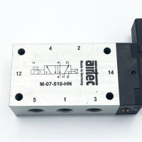 Airtec M-07-510-HN 5/2-way solenoid valve, 24 V, 10 bar, coil 23-SP-011-412