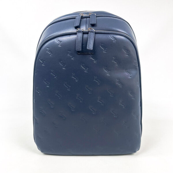 Harmont & Blaine H3C.005 Backpack Mens Navy Blue Polyurethane 31 × 40 × 19 cm