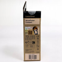 Laserliner WoodTester Compact, moisture meter, LED display, up to 10 mm measuring depth, invasive, 082.004E