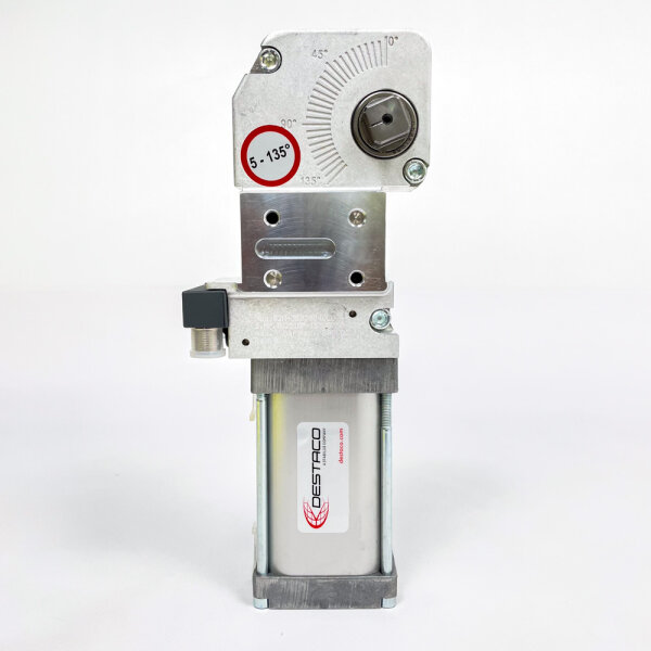 DESTACO 82M-3E030040L8, 8EA-146-4-B, pneumatic force clamp, opening angle up to 135°, 10-15Nm, sensor, 150mA, max 30VDC
