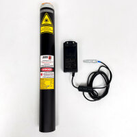 SIOS SL 02/1, frequency-stabilized HeNe laser, 632.8 nm, 5 mW, with power supply (sealing rings and laser mounting bracket missing)