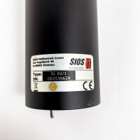SIOS SL 02/1, frequency-stabilized HeNe laser, 632.8 nm, 5 mW, with power supply (sealing rings and laser mounting bracket missing)
