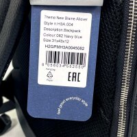 Harmont & Blaine Allover Backpack for Men, Navy Blue, Leather, 31 x 43 x 12 cm, H3A.004