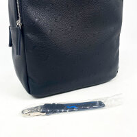 Harmont & Blaine Allover Backpack for Men, Navy Blue, Leather, 31 x 43 x 12 cm, H3A.004