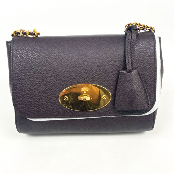 Mulberry Lily Schultertasche Damen, Ebony, Rindsleder, 17 x 21 x 9 cm, HH3291-205A110