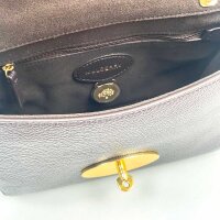 Mulberry Lily Schultertasche Damen, Ebony, Rindsleder, 17 x 21 x 9 cm, HH3291-205A110