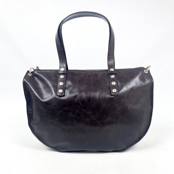 MAS1 Andy Shopper Womens, Brown, Cowhide Leather, Shoulder/Crossbody Bag, 31 × 45 × 9 cm