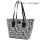 Marc Jacobs Trademarc Top Zip Tote Womens, Black/White, PVC Canvas, 4S4HTT005H02-005