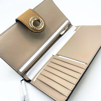 Marc Jacobs Turn Lock Continental Wallet Damen, Iced Coffee, genarbtes Leder, 4F4SMP011S01