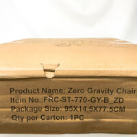 FRC-ST-770-GY-B_ZD Zero-Gravity Recliner, Adjustable, Foldable, Garden Chair