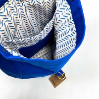 Hindbag Guillaume Rucksack Unisex Blau Bio-Baumwolle 30 x 48 x 15 cm