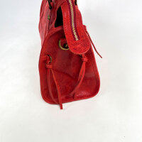 Macies City Bag Big Handbag, Genuine Leather, Womens, Cherry Red