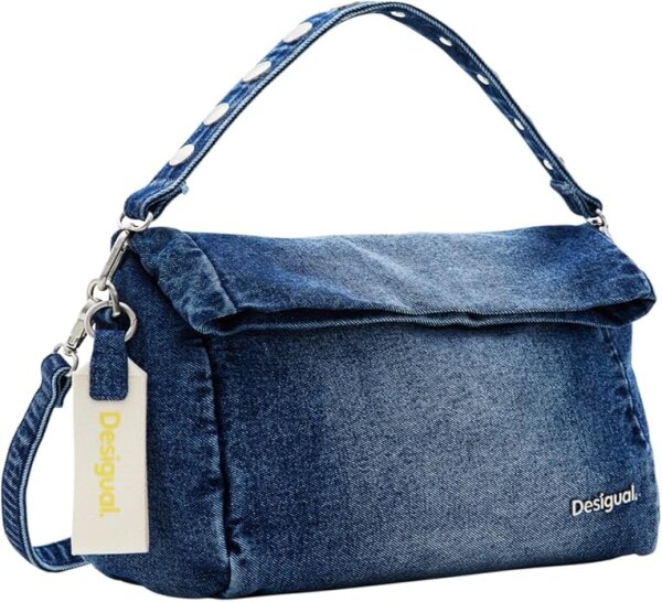 Desigual 24SAXD03/5005 Shoulder Bag Denim Blue Womens Textile
