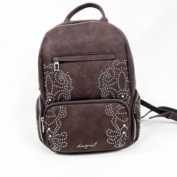 Desigual, 25WAKP22/6009, Mini Backpack, Womens, Chocolate Brown