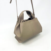 Polène Number Nine Handbag for Women, Taupe, Kalbsleder, 20 × 32 × 16 cm