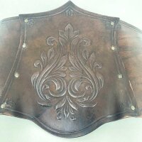 La Fucina del Drago, Isolde, Womens Corset, Brown, Leather, Floral, 972529