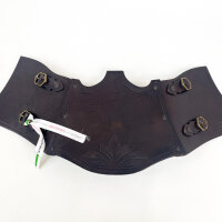 La Fucina del Drago, Isolde, Womens Corset, Brown, Leather, Floral, 972529
