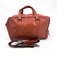 Sidegren Fidei Weekend Tasche, Mokka, Vollnarben-Ziegenleder, 46 × 29 × 25 cm