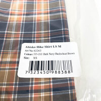 Fjällräven Abisko Hike Shirt LS, 82263 Outdoor shirt, Navy/Brown, Size XS, Polyamide, Mens