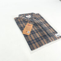 Fjällräven Abisko Hike Shirt LS, 82263 Outdoor shirt, Navy/Brown, Size XS, Polyamide, Mens