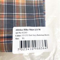 Fjällräven Abisko Hike Shirt LS XL Polyamid Herren Navy/Braun Outdoorhemd 82263