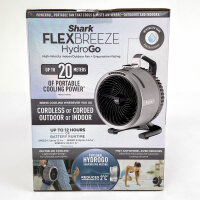 SHARK FA050EU FlexBreeze Go Pedestal Fan, Grey Table Fan,...