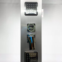 VEVOR Shower Panel Rain Shower Waterfall Shower Stainless Steel Shower Column 134.5cm Hand Shower 5005FL, 134.5 × 20 × 46 cm with 5 Functions
