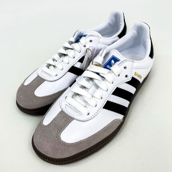 Adidas B75806 Sneaker Samba OG Unisex Weiß Schwarz Wildleder EU 39 1/3
