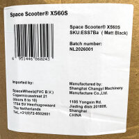 Space Scooter X560s, Kinderroller, 8+ Jahre 20cm, Matt Black, ESS7Ba