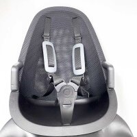 Qibbel Air Q900 rear-mounted child bike seat, luggage rack attachment, black, up to 22 kg, 90 x 30 x 46 cm