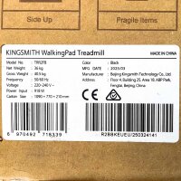 KingSmith WalkingPad R2B 2-in-1 Laufband, faltbar, 0,5–12 km/h, max 110 kg, 120 x 44 cm