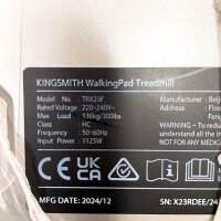 KingSmith TRX23F WalkingPad X23 Laufband, faltbar, 16 km/h, 136 kg, 1125 W
