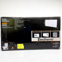 BESTHERM 25W44 ARIA 2000 W Electric Radiator, Ceramic, White, 45cm x 86.4cm x 11cm