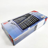BGS Open-End/Ring Wrench Set, Inch Sizes (Pocket Fabric Torn) 1/4" - 1 1/4" 25-Piece Set - 9473