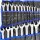 BGS Open-End/Ring Wrench Set, Inch Sizes (Pocket Fabric Torn) 1/4" - 1 1/4" 25-Piece Set - 9473